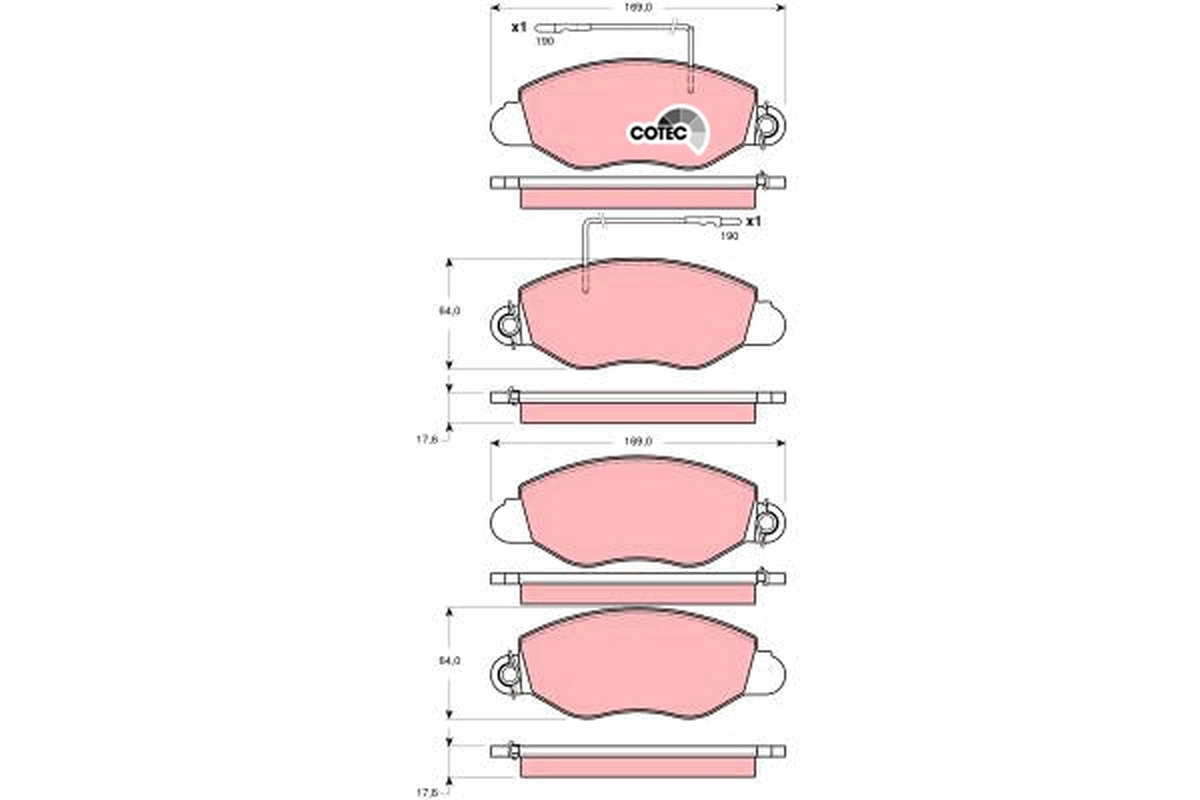 Brake Pad Set, disc brake
