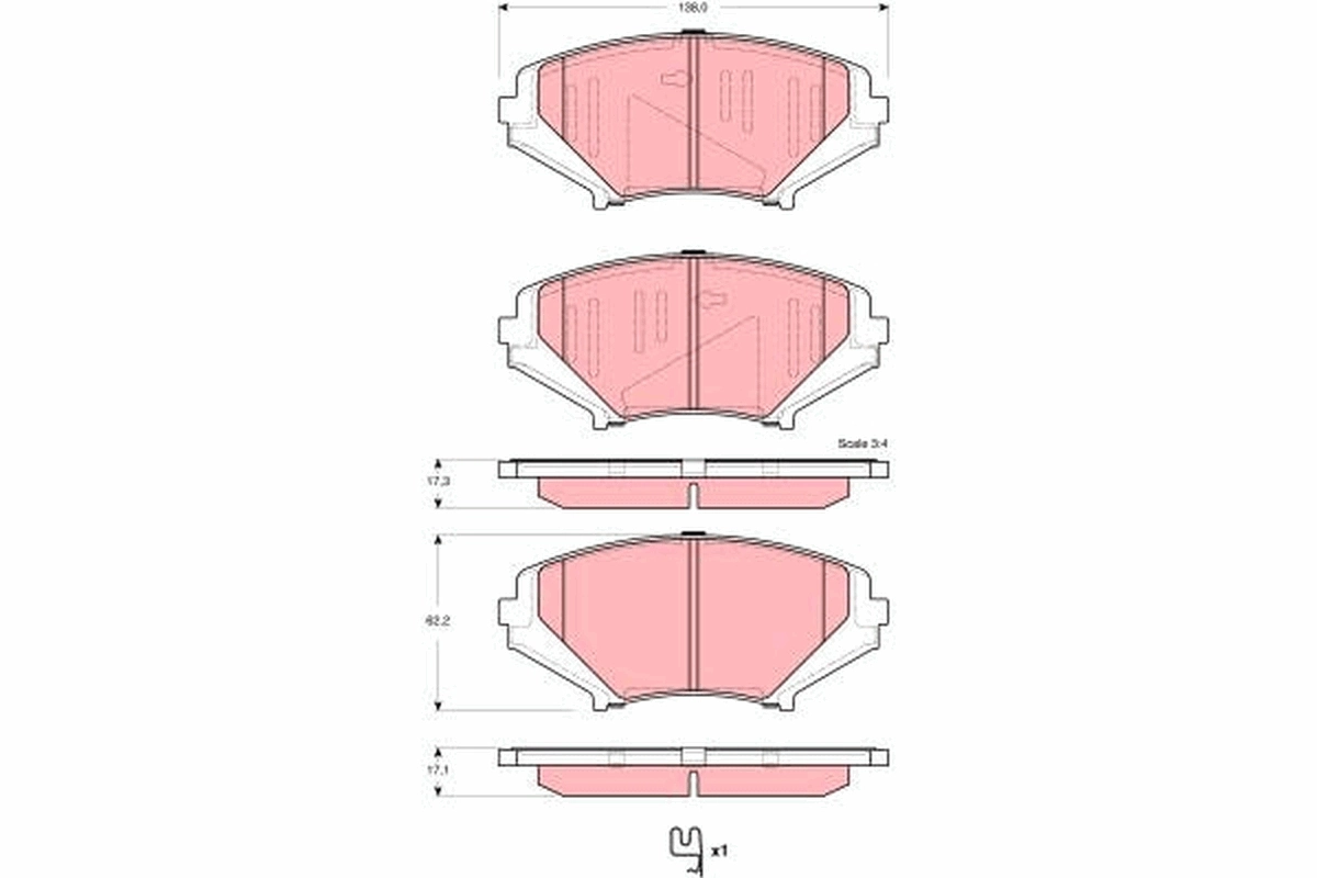 Brake Pad Set, disc brake