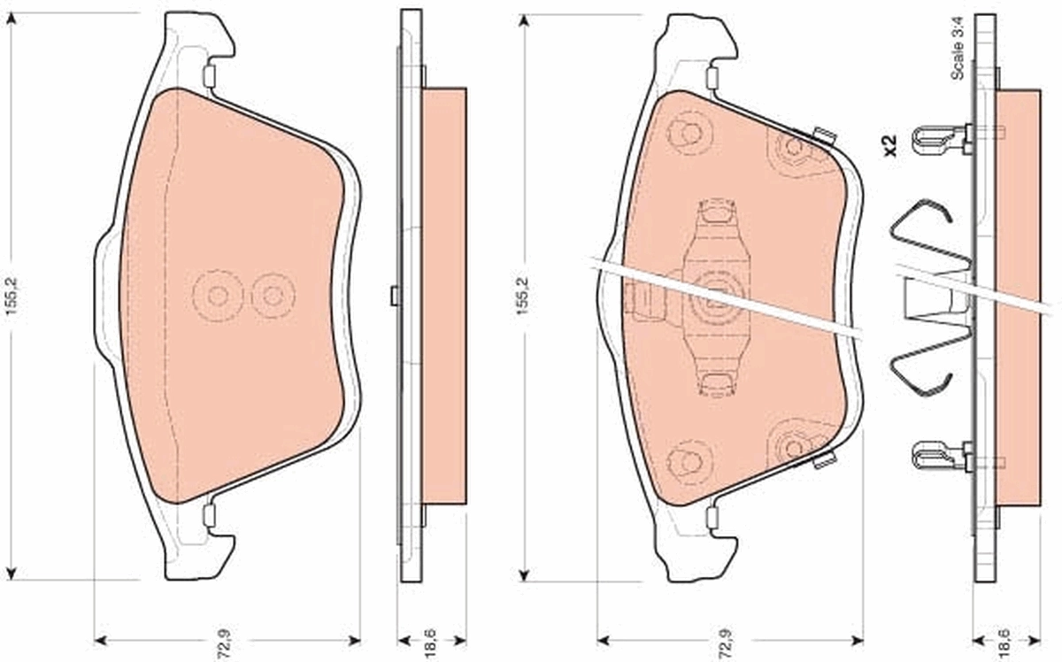Brake Pad Set, disc brake