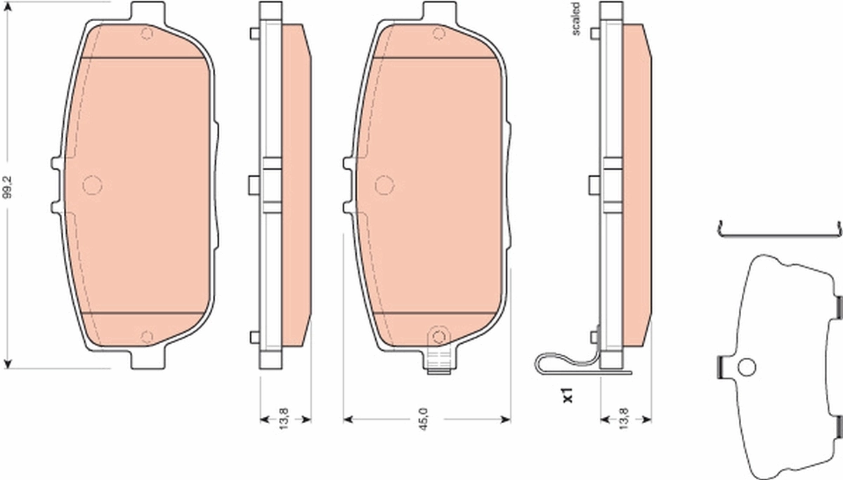 Brake Pad Set, disc brake