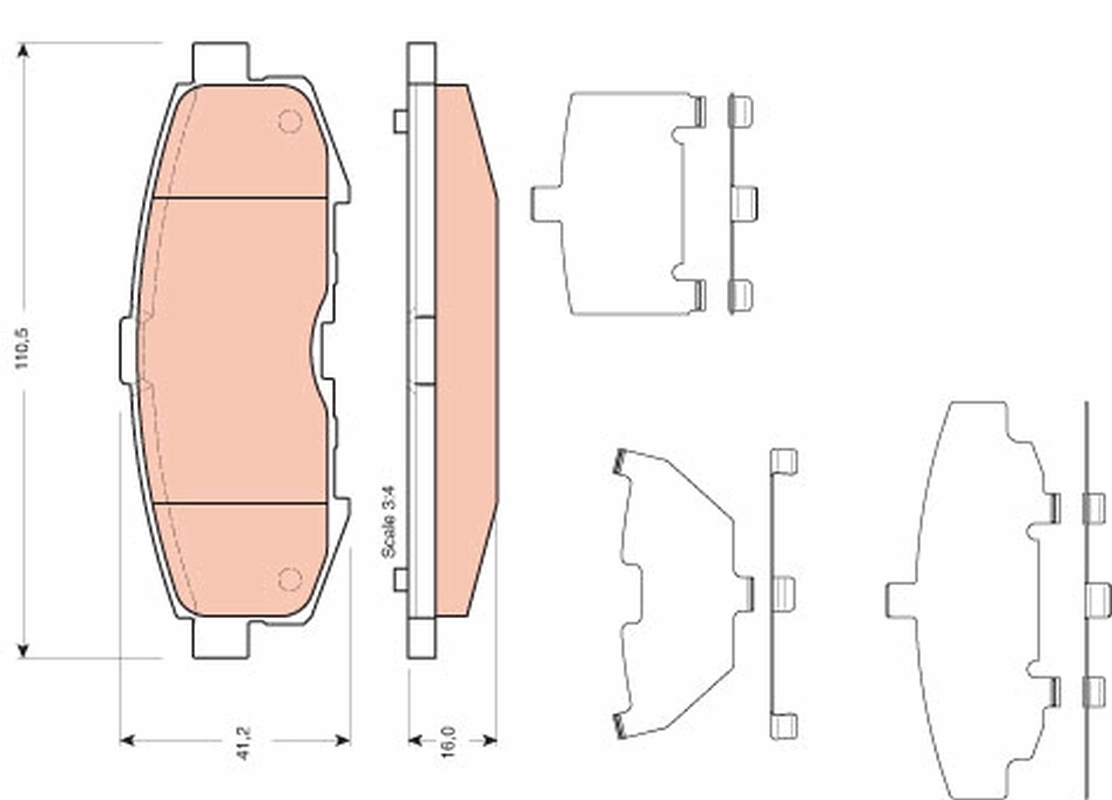 Brake Pad Set, disc brake