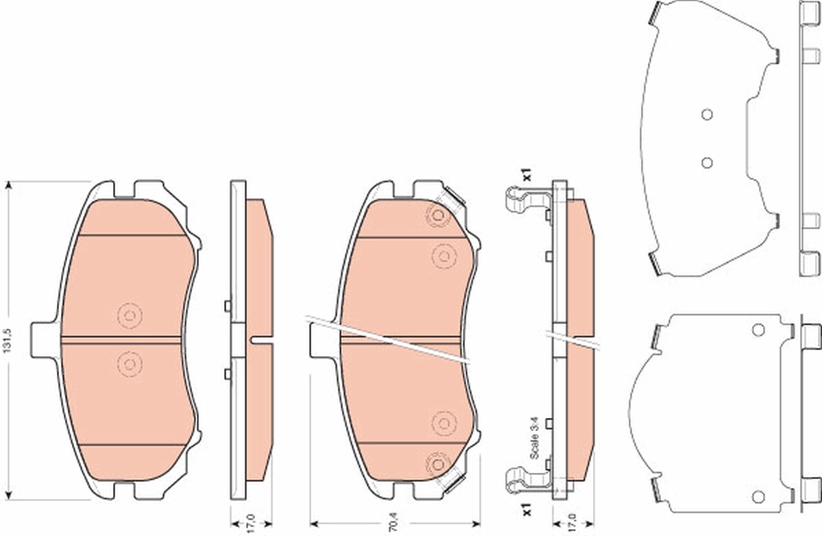 Brake Pad Set, disc brake