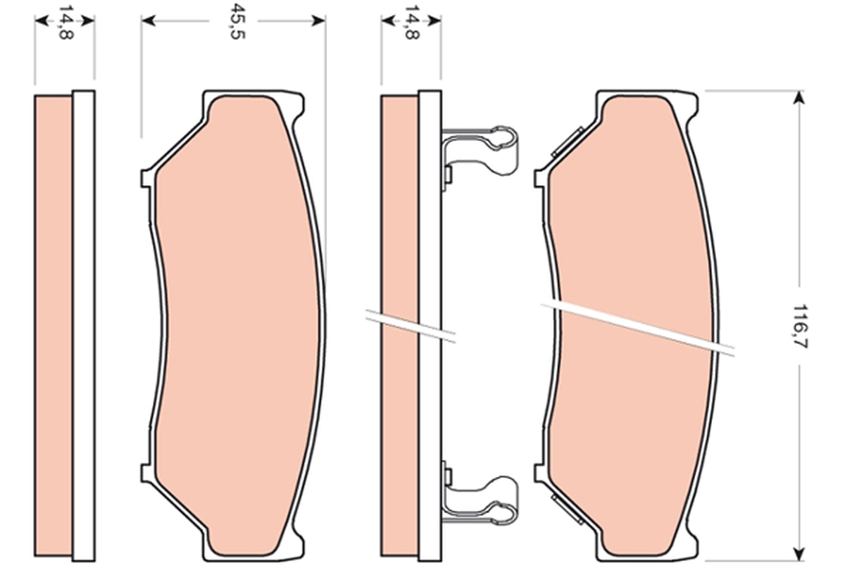 Brake Pad Set, disc brake