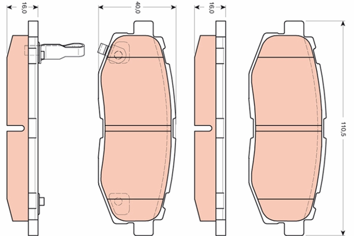 Brake Pad Set, disc brake