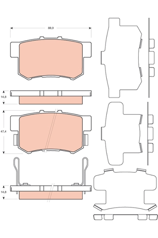 Brake Pad Set, disc brake
