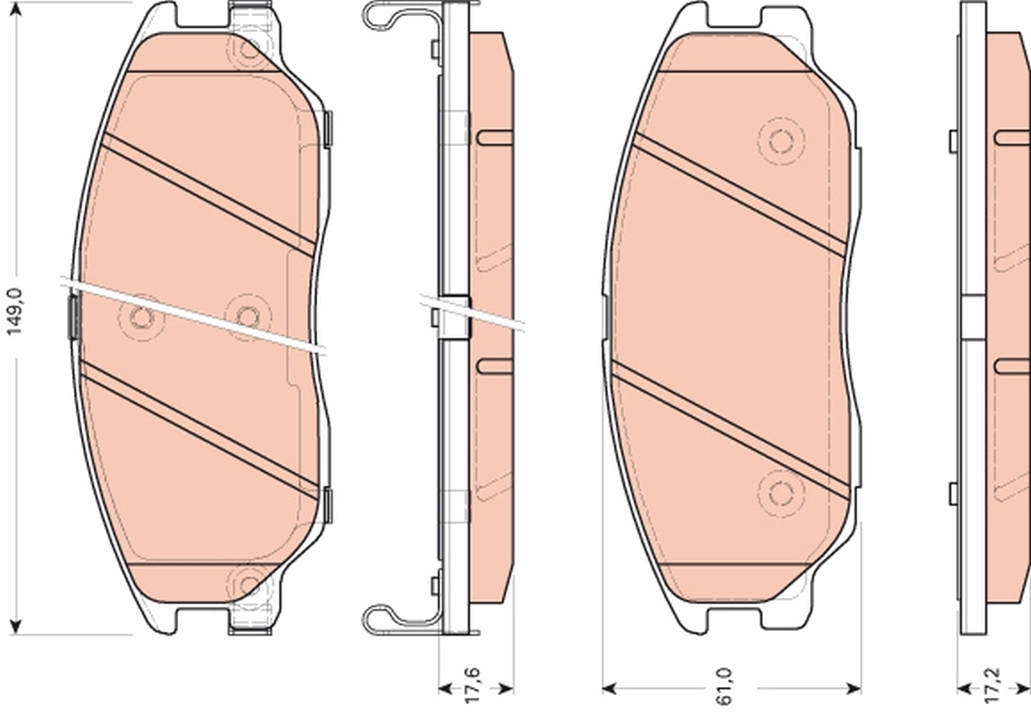 Brake Pad Set, disc brake