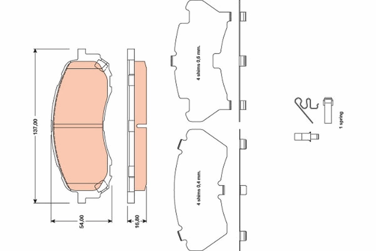 Brake Pad Set, disc brake