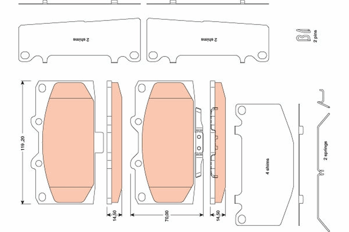Brake Pad Set, disc brake