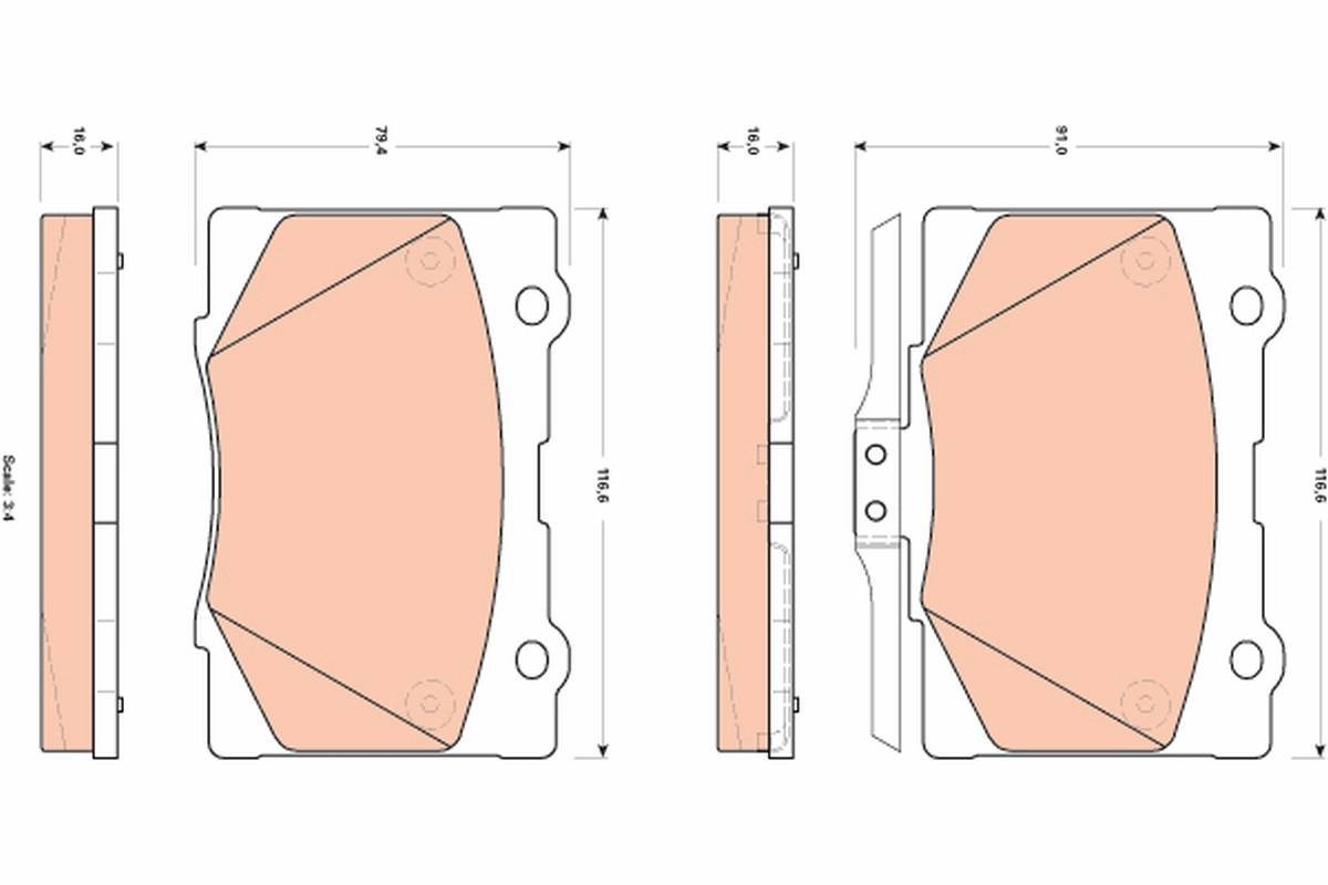 Brake Pad Set, disc brake