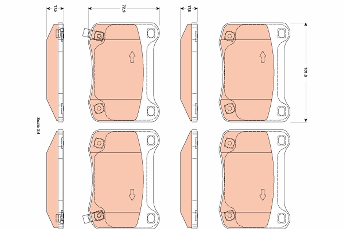 Brake Pad Set, disc brake
