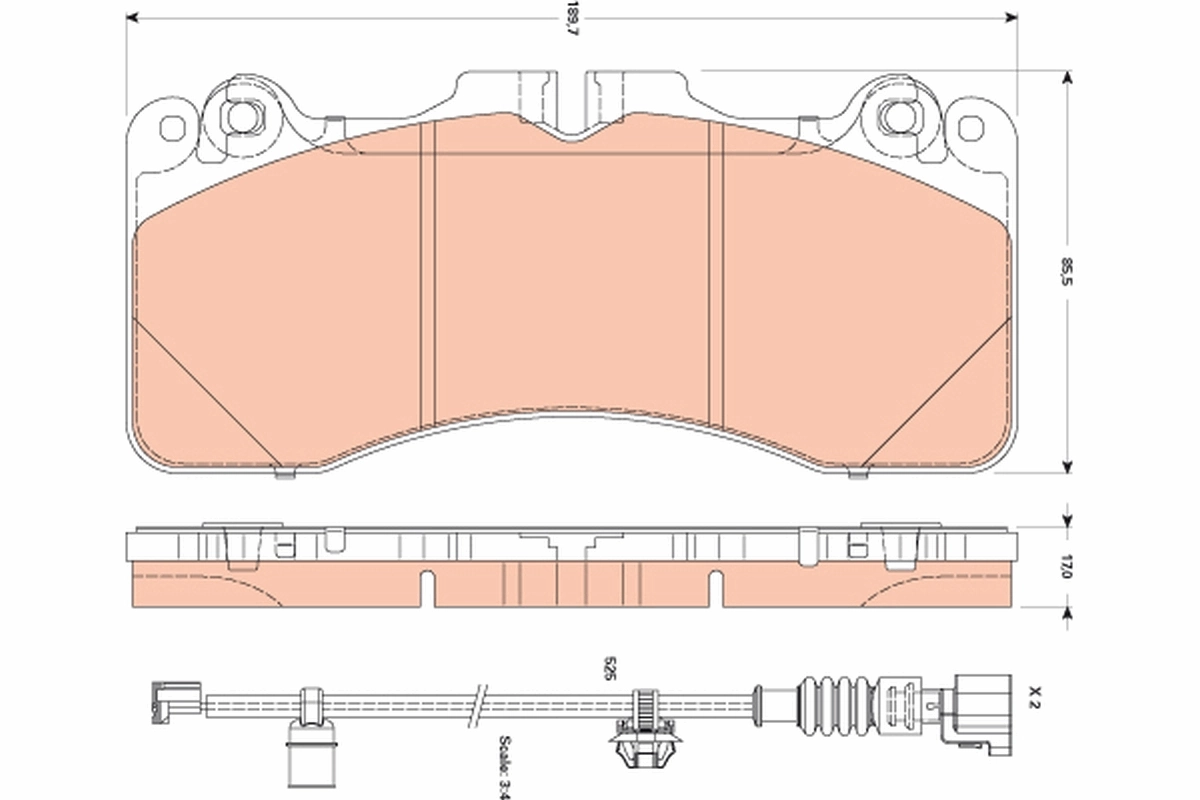 Brake Pad Set, disc brake