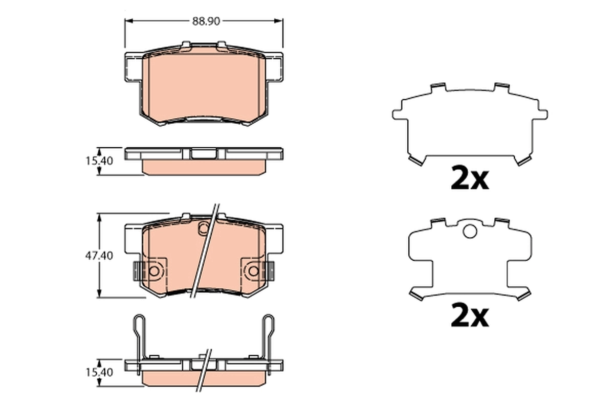 Brake Pad Set, disc brake