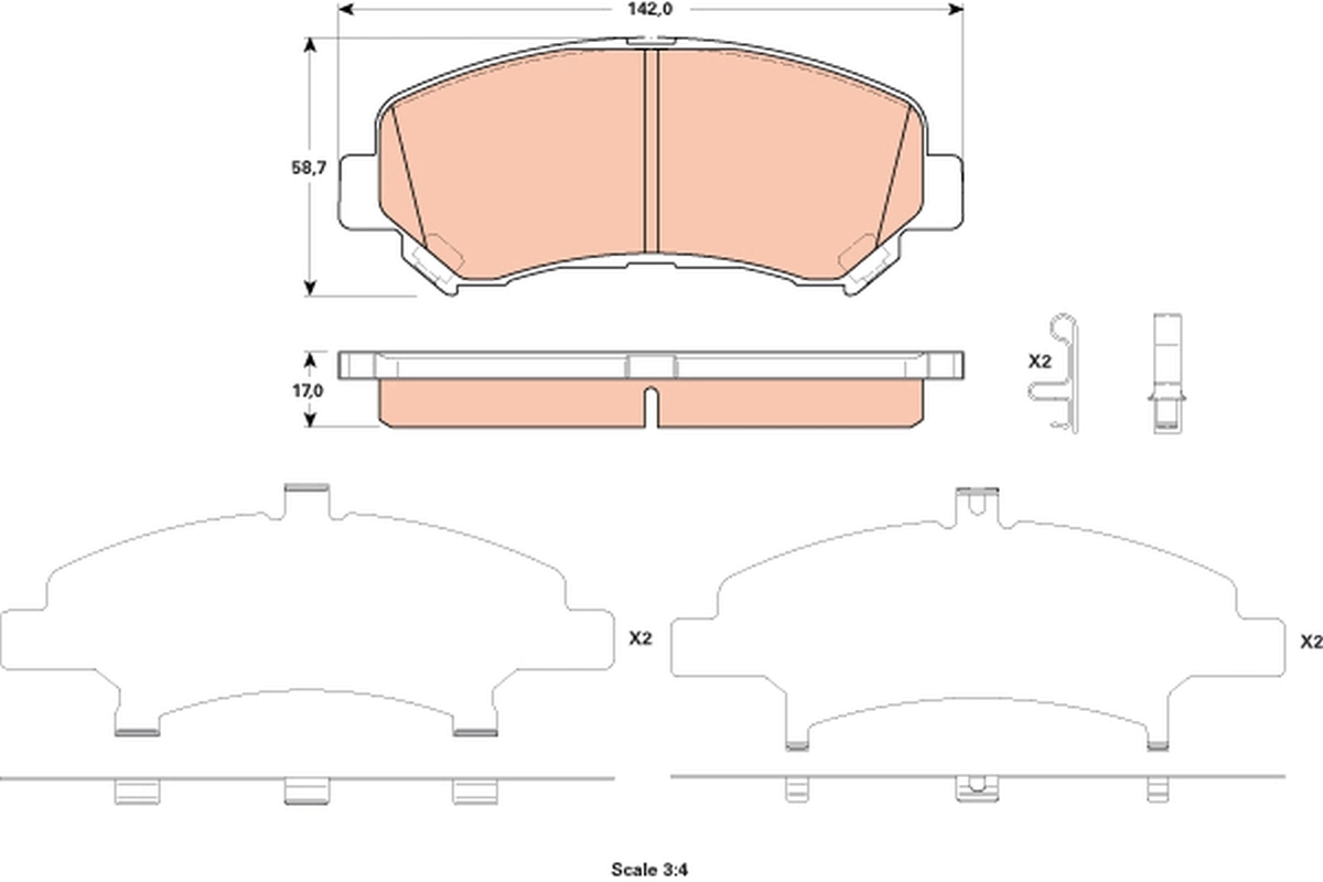 Brake Pad Set, disc brake