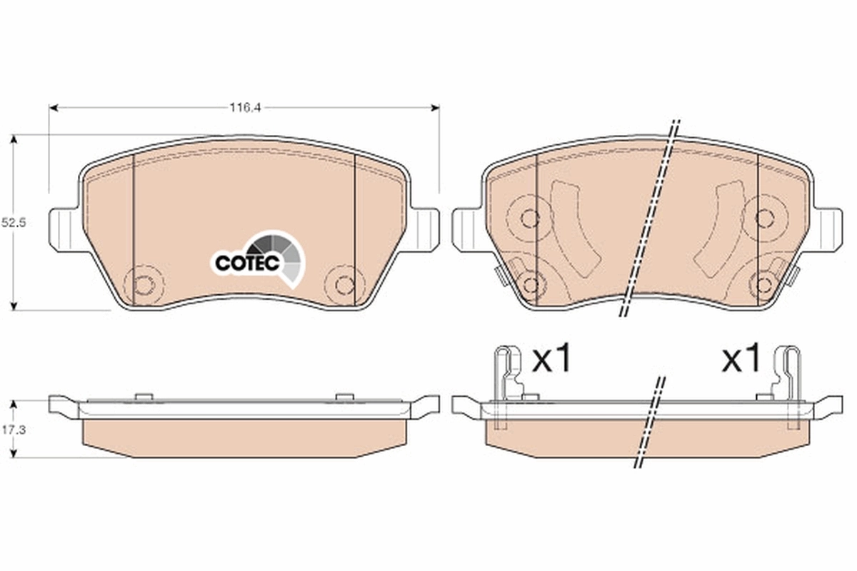 Brake Pad Set, disc brake