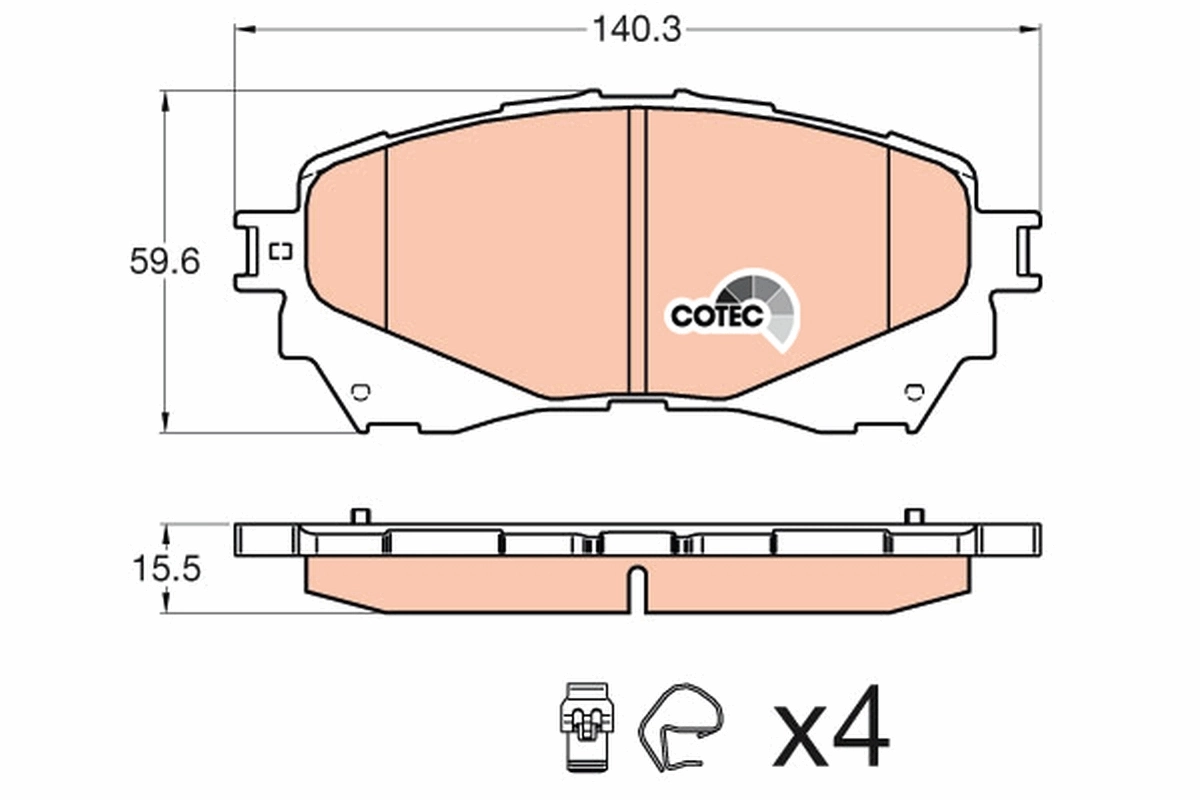 Brake Pad Set, disc brake