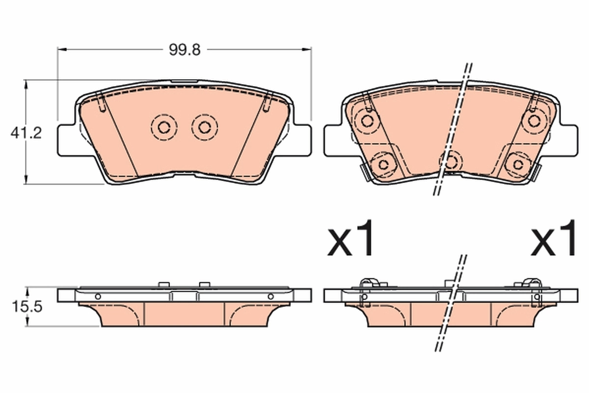 Brake Pad Set, disc brake