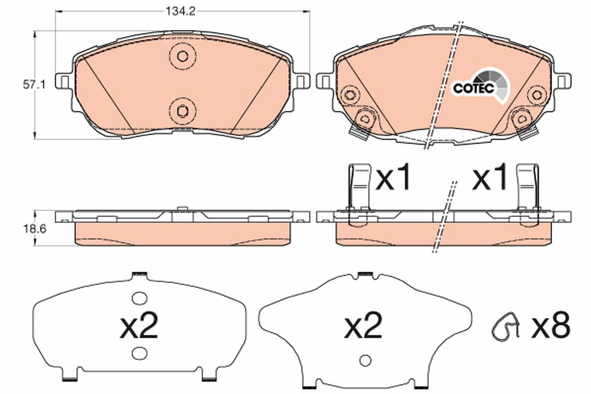 Brake Pad Set, disc brake