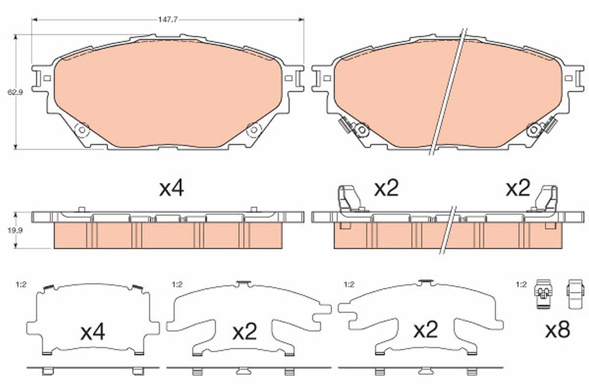 Brake Pad Set, disc brake
