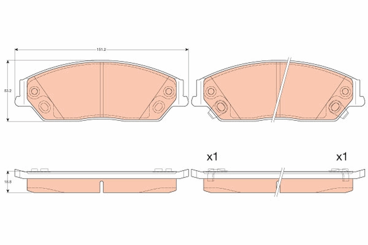 Brake Pad Set, disc brake