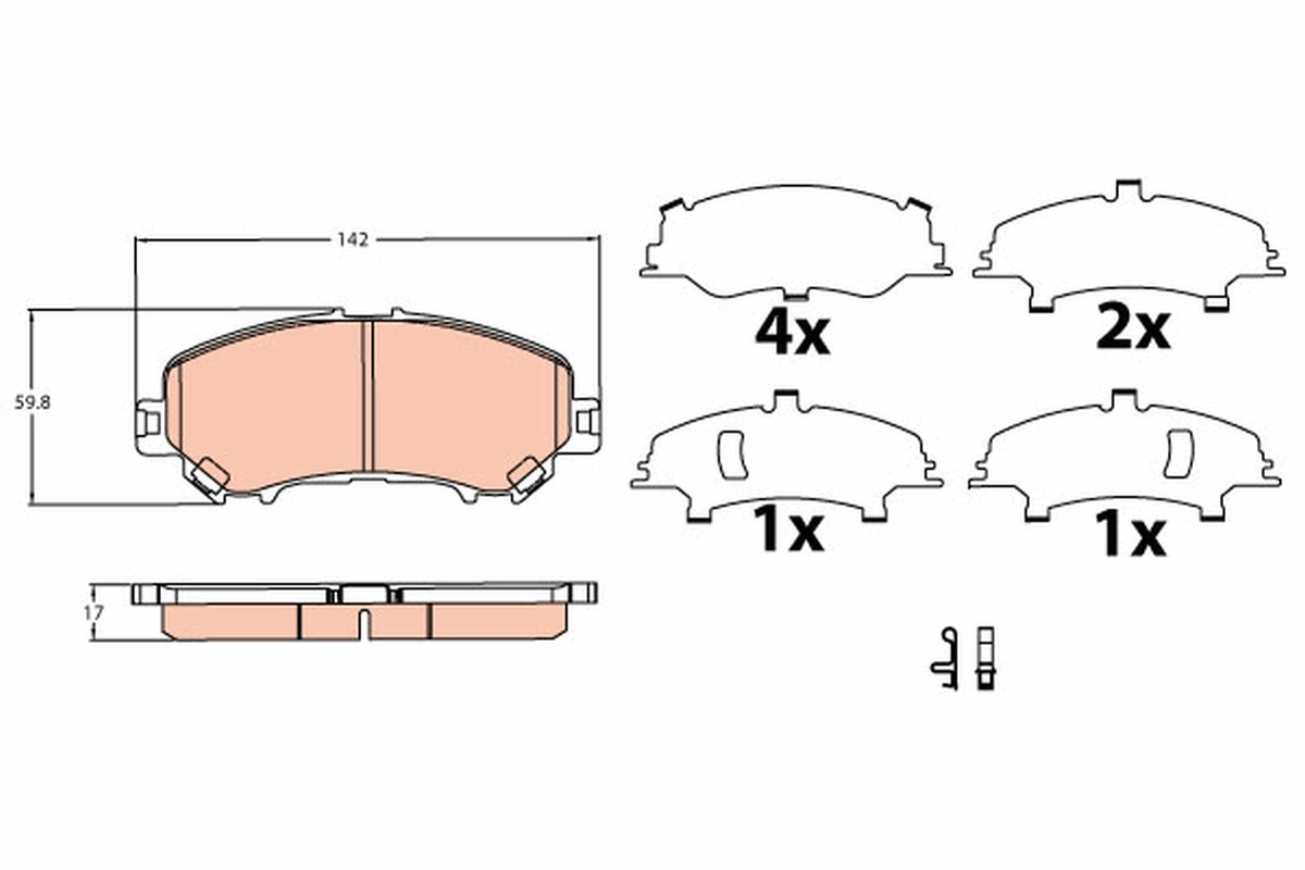 Brake Pad Set, disc brake