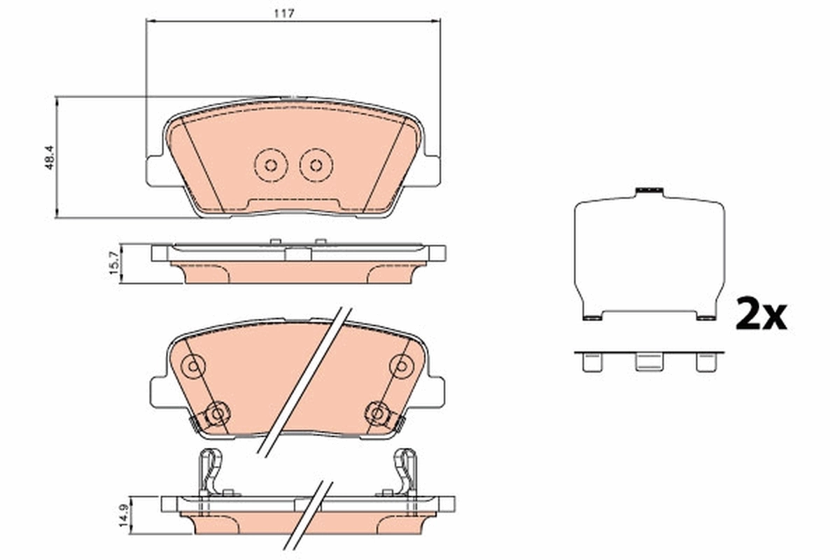 Brake Pad Set, disc brake