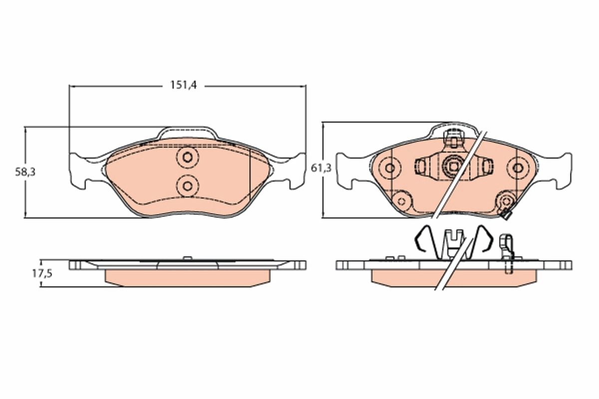 Brake Pad Set, disc brake