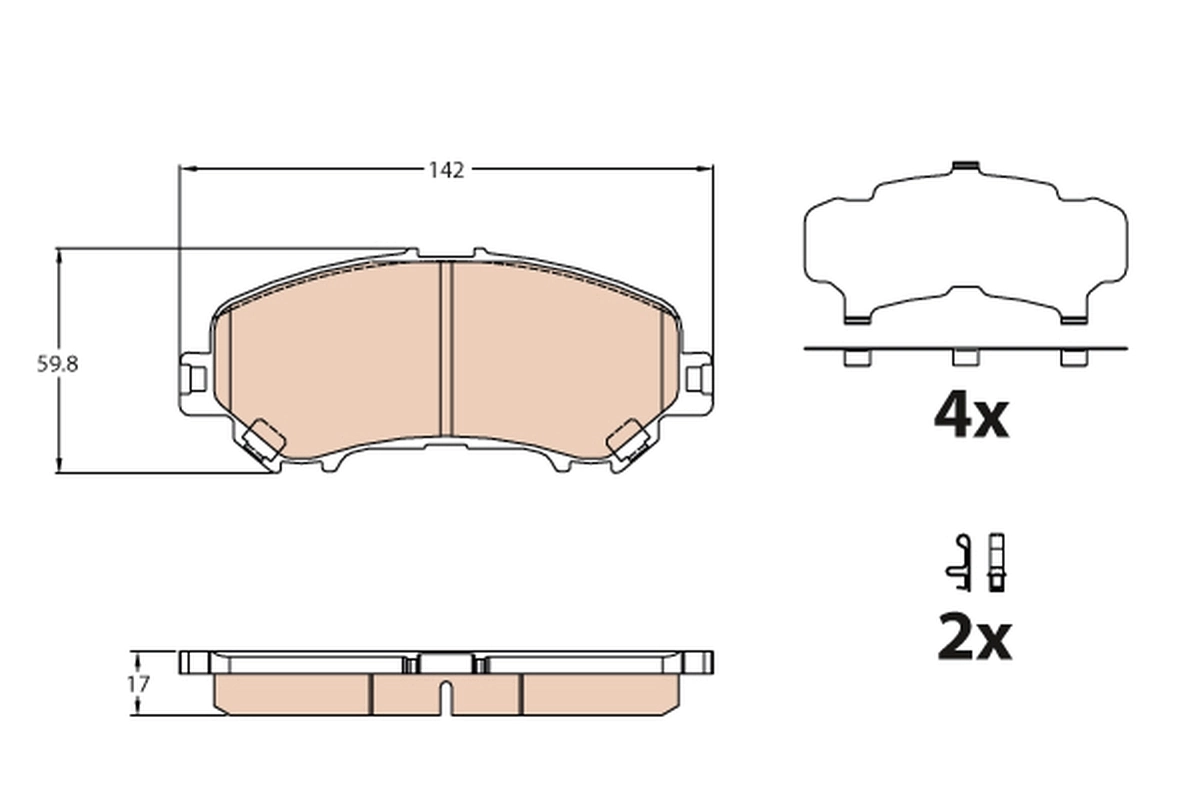 Brake Pad Set, disc brake
