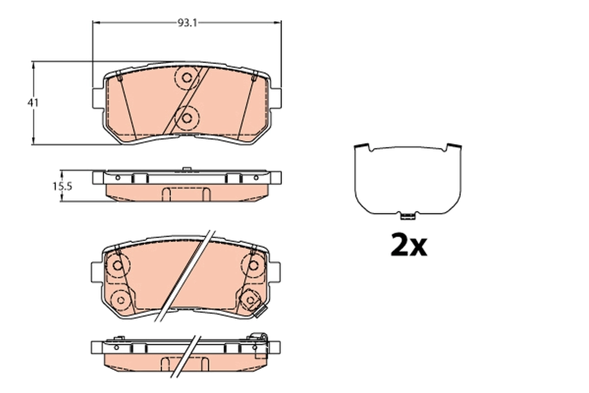 Brake Pad Set, disc brake