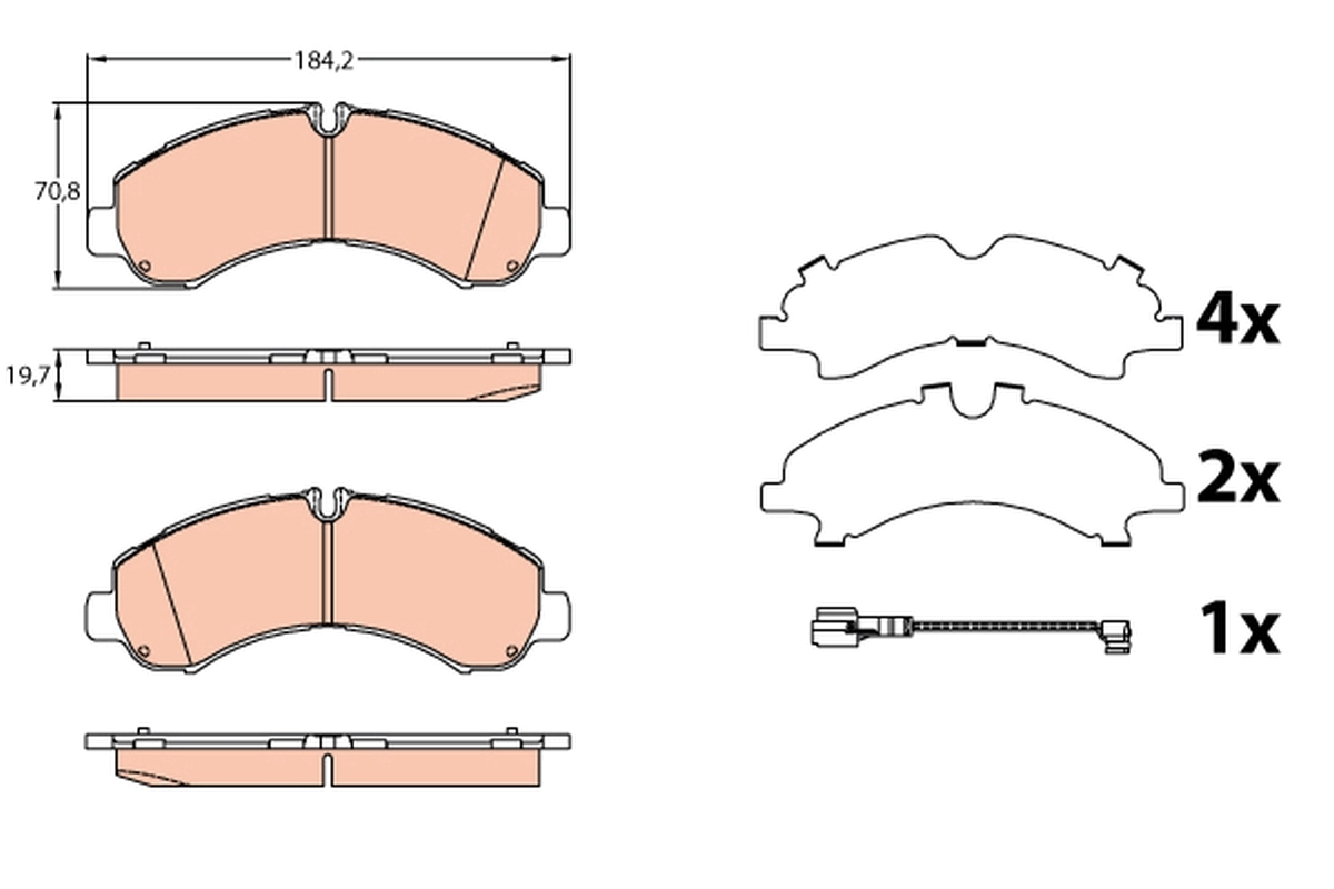 Brake Pad Set, disc brake