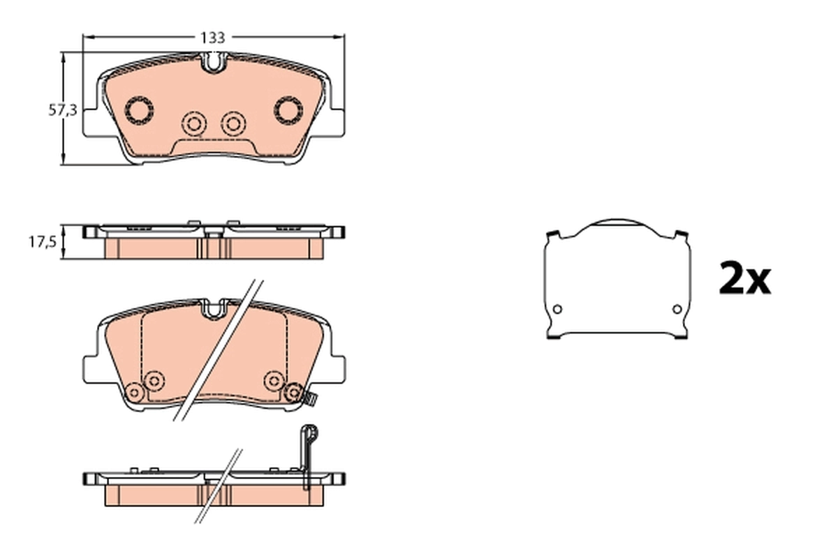 Brake Pad Set, disc brake