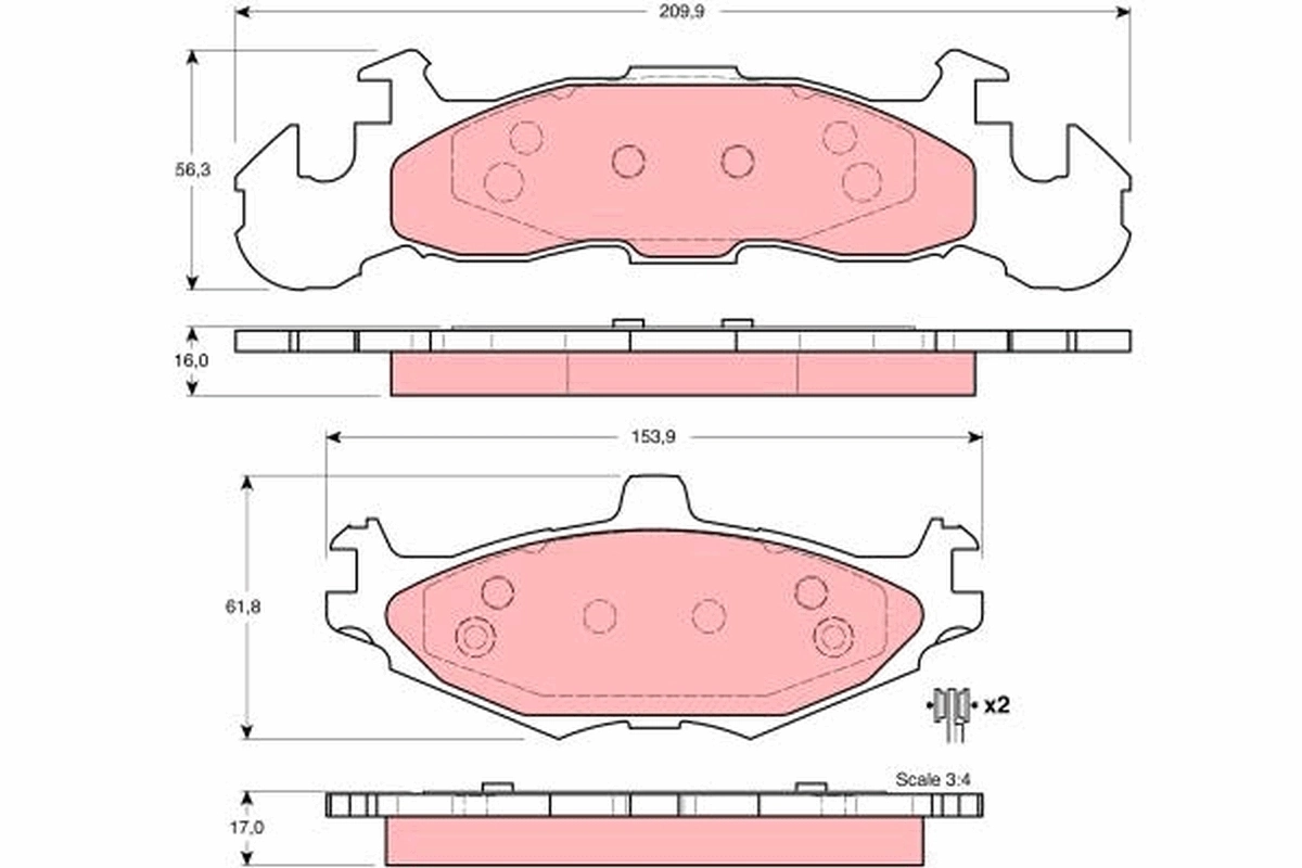 Brake Pad Set, disc brake