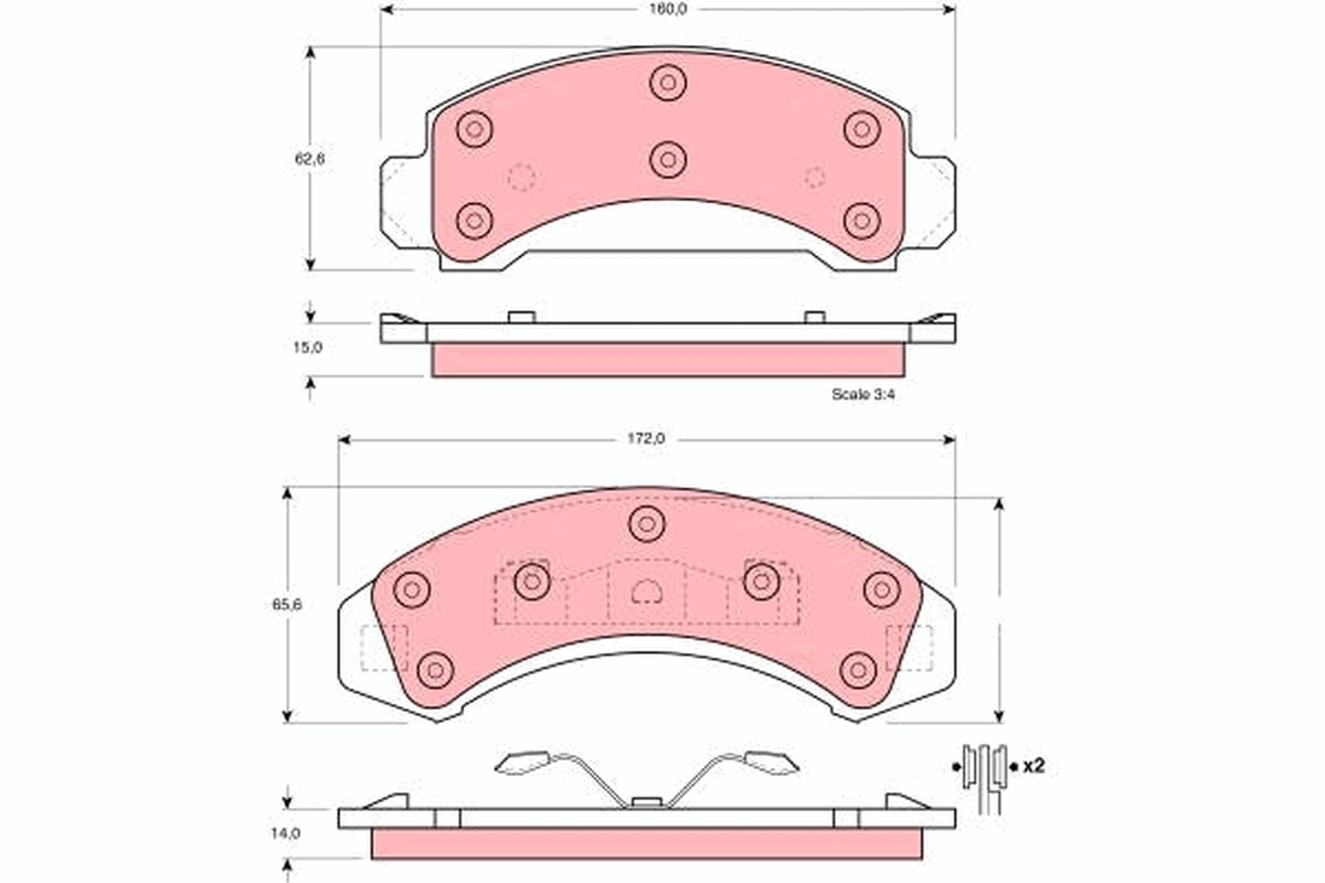 Brake Pad Set, disc brake