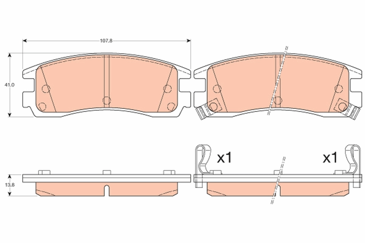 Brake Pad Set, disc brake