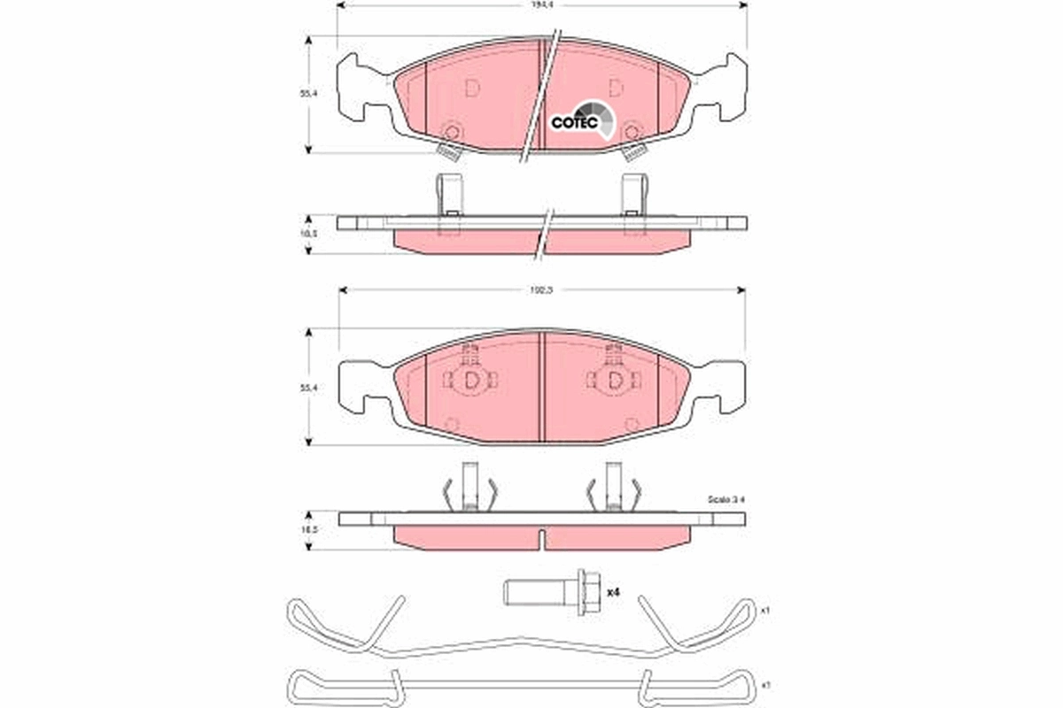 Brake Pad Set, disc brake