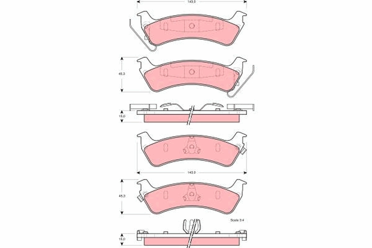 Brake Pad Set, disc brake