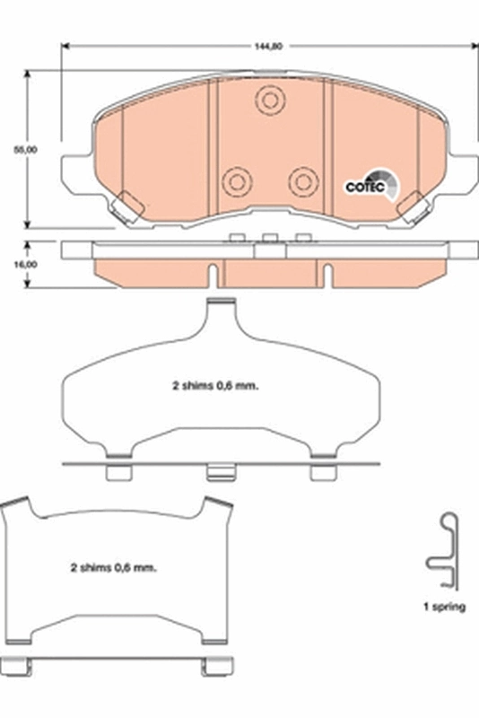 Brake Pad Set, disc brake