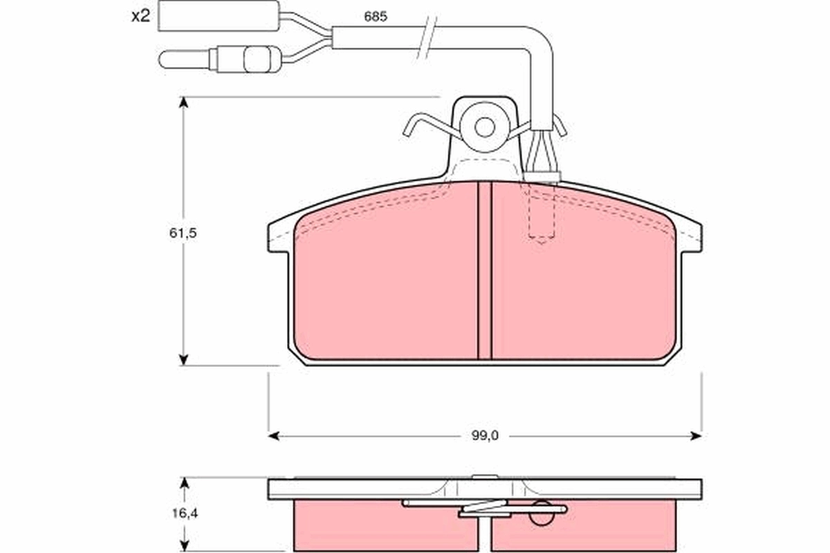 Brake Pad Set, disc brake