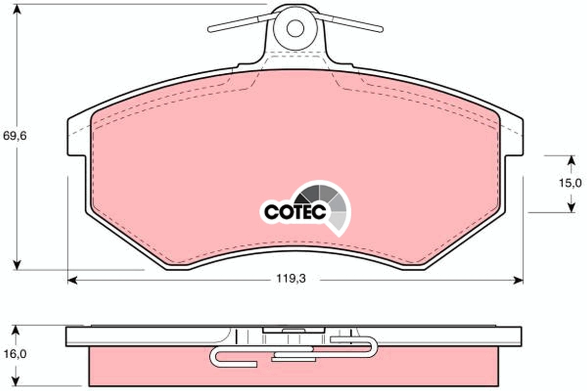 Brake Pad Set, disc brake