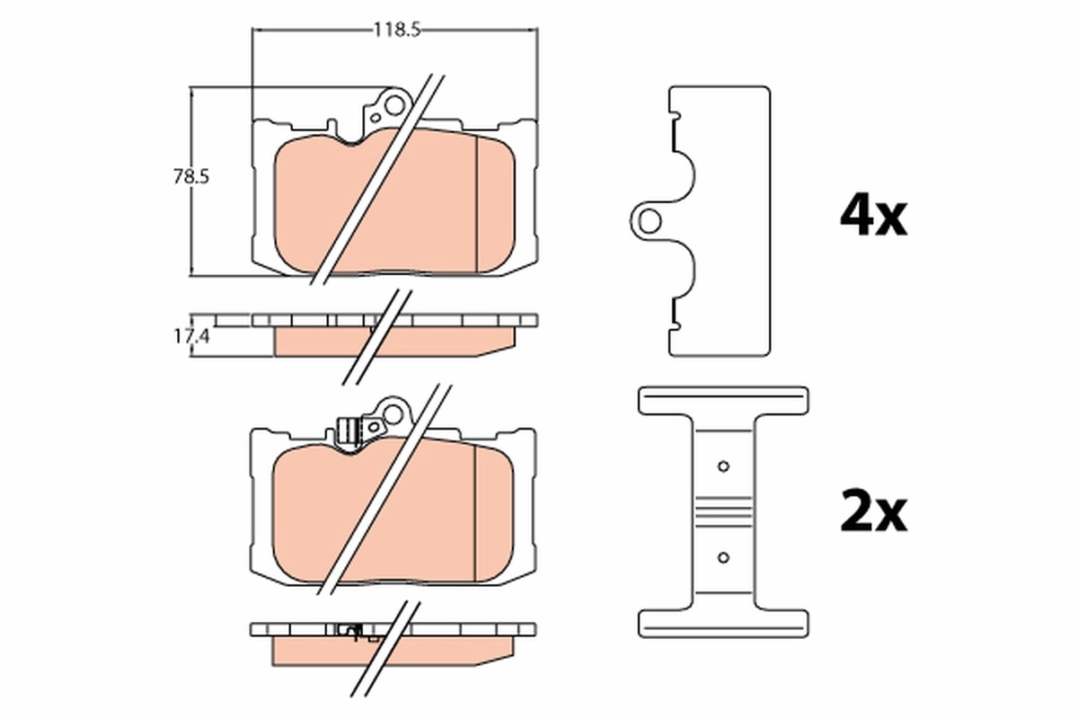 Brake Pad Set, disc brake