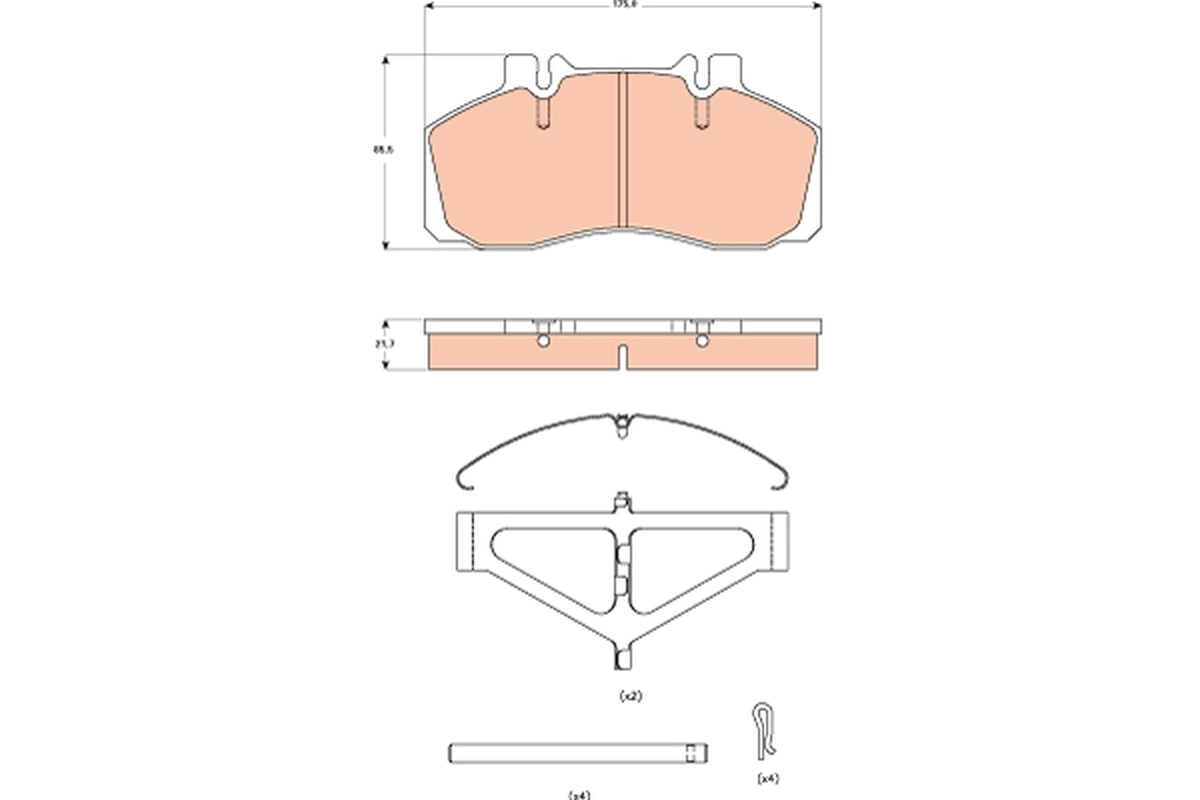 Brake Pad Set, disc brake