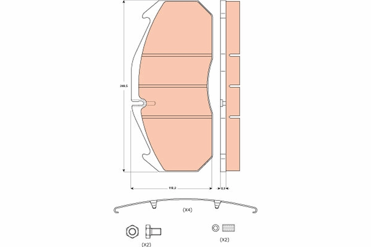 Brake Pad Set, disc brake