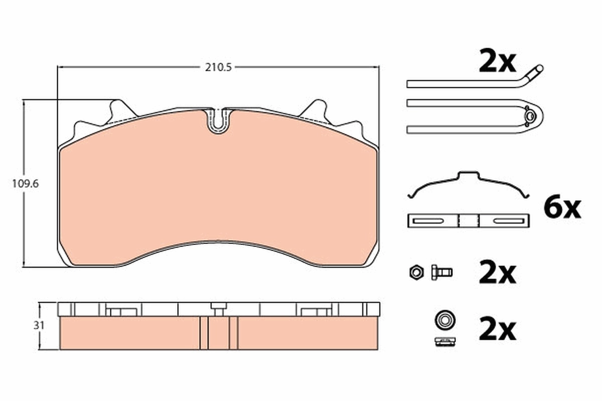 Brake Pad Set, disc brake