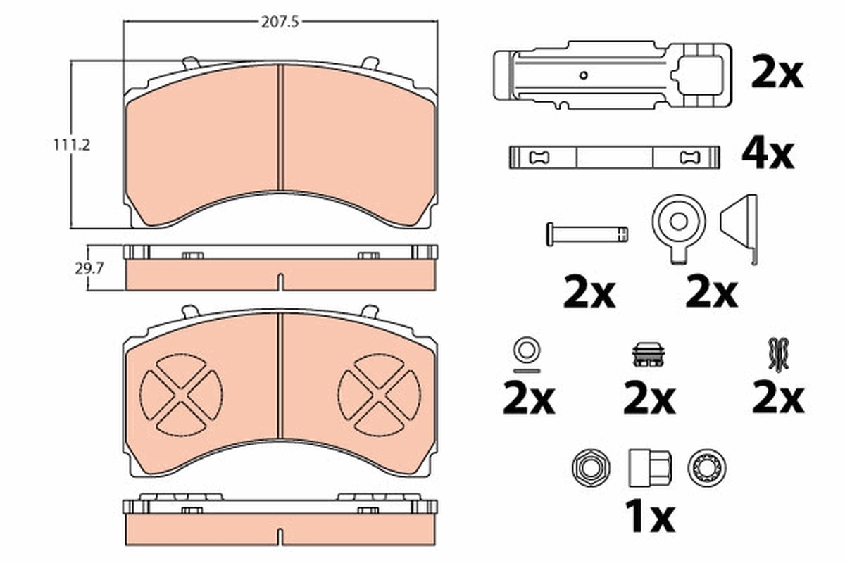Brake Pad Set, disc brake