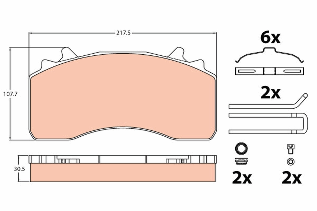 Brake Pad Set, disc brake