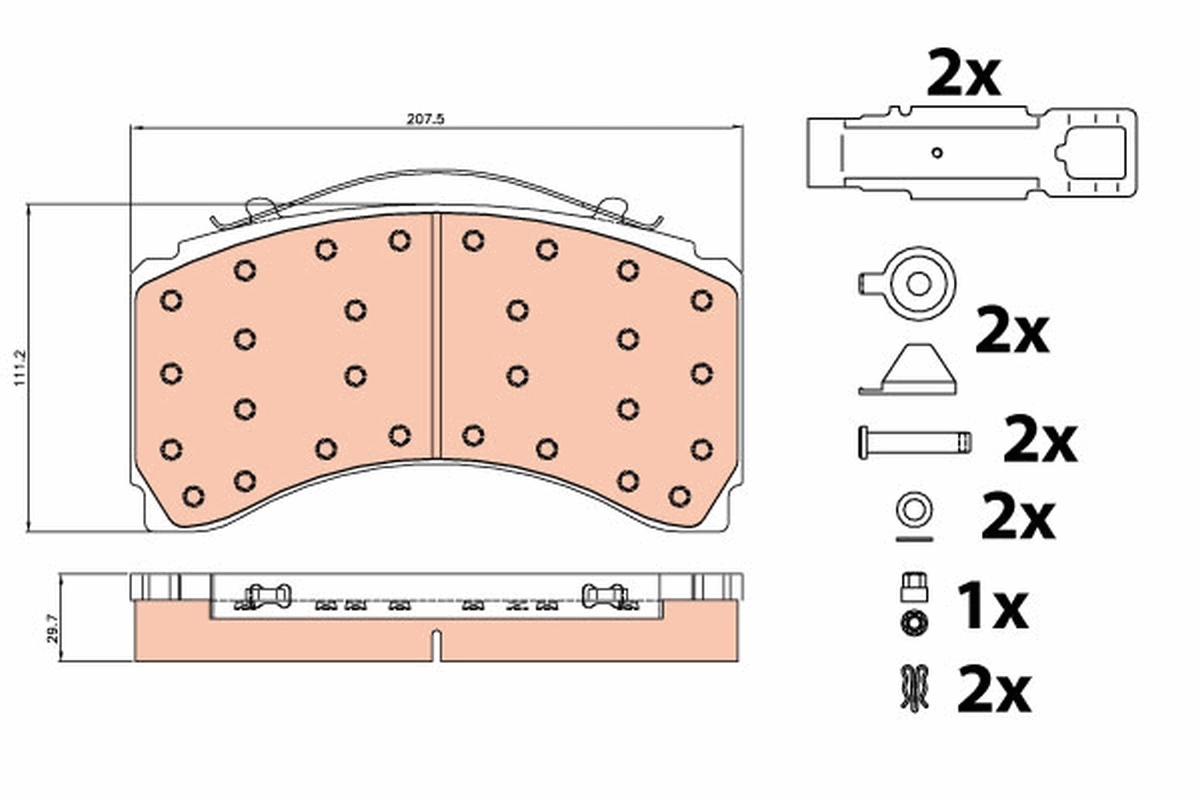 Brake Pad Set, disc brake