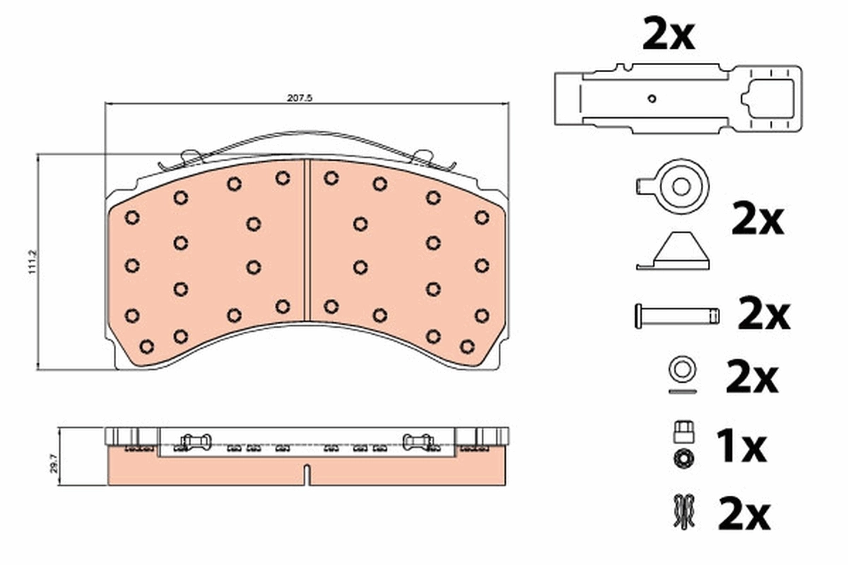 Brake Pad Set, disc brake