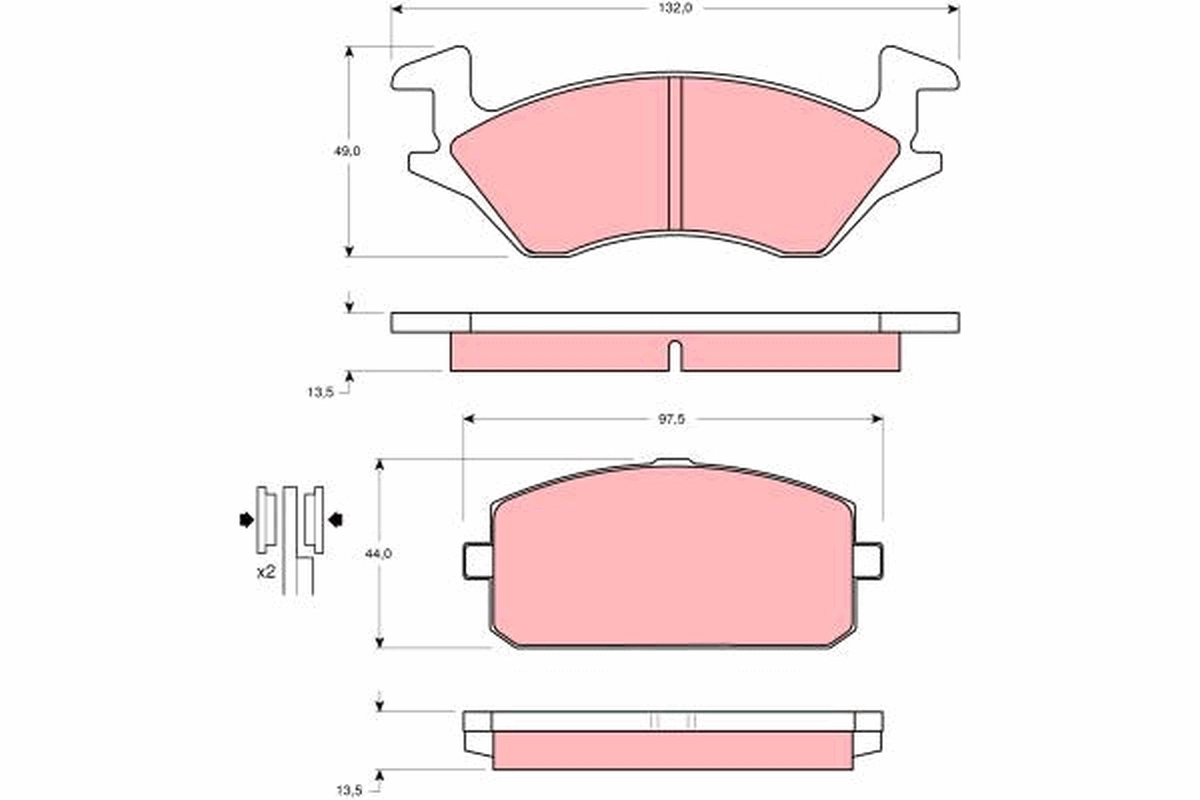 Brake Pad Set, disc brake