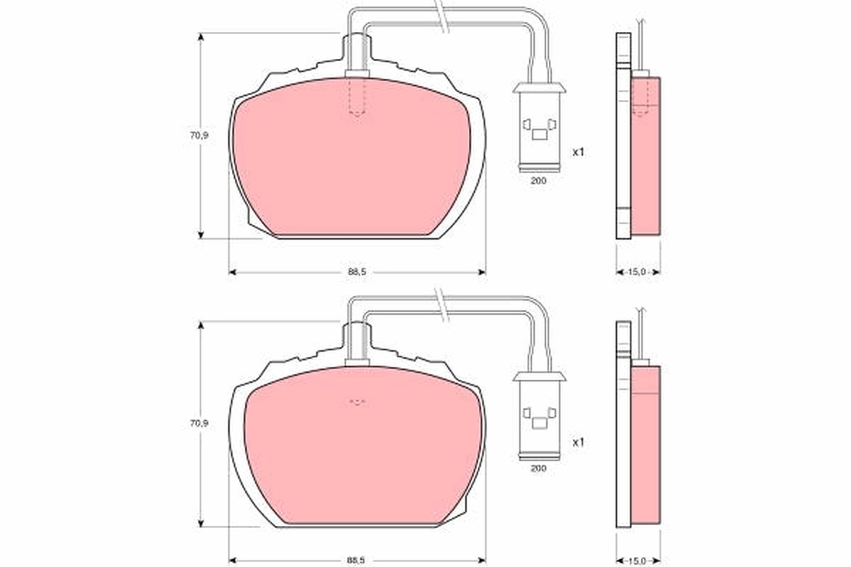 Brake Pad Set, disc brake