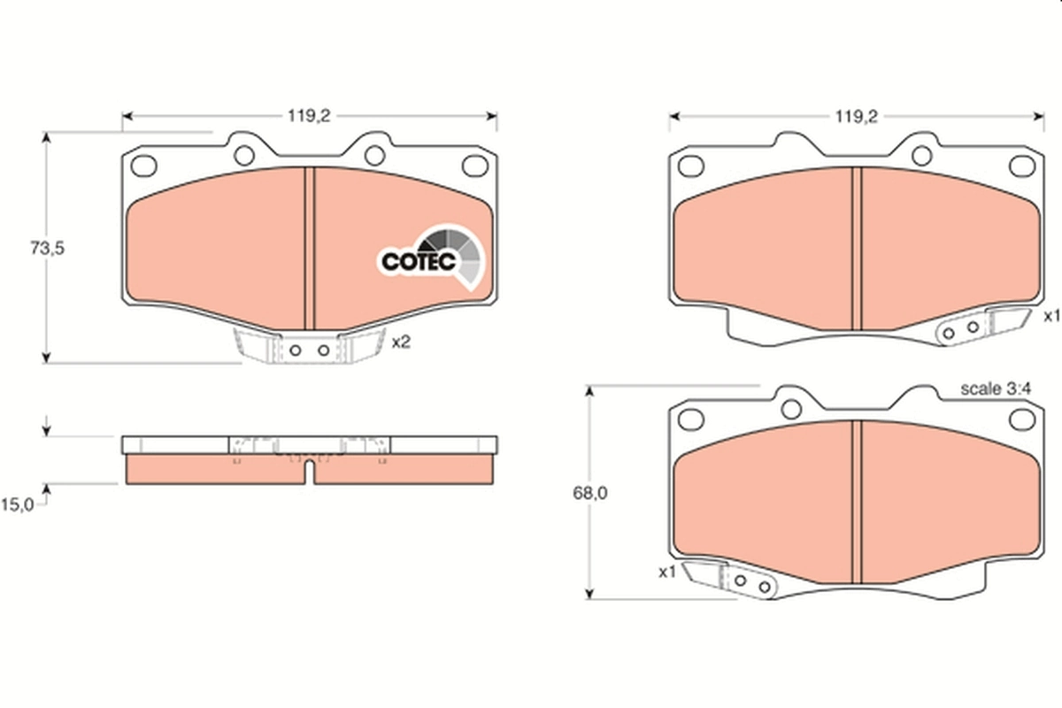 Brake Pad Set, disc brake