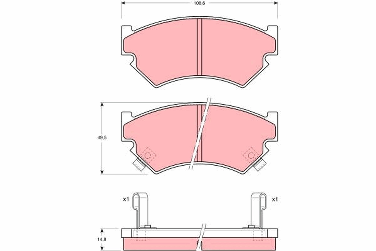 Brake Pad Set, disc brake